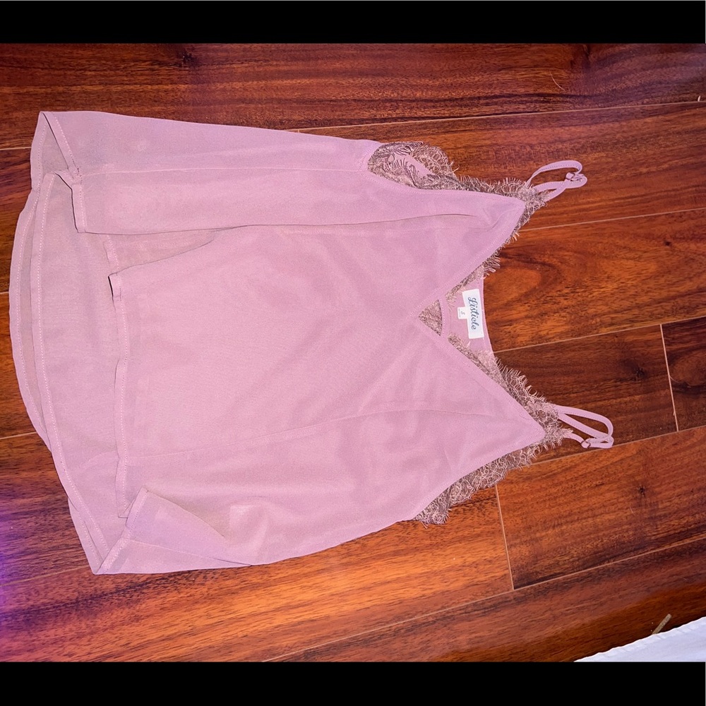 Boutique blush top